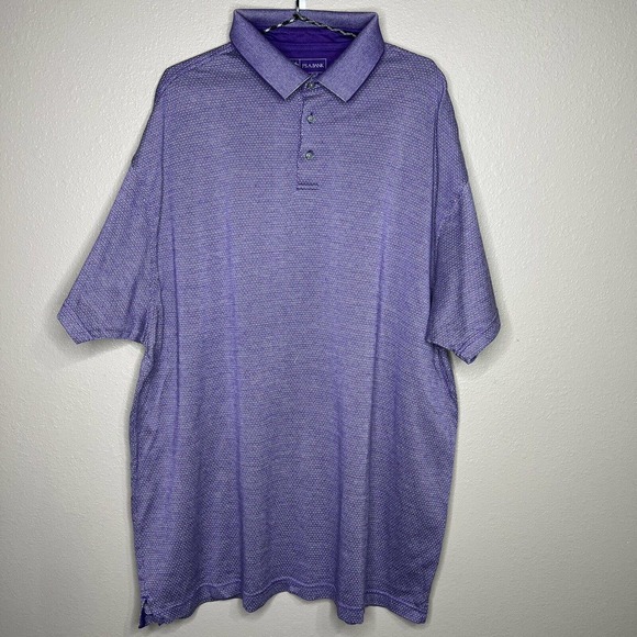 Jos. A. Bank Other - Jos. A. Bank Leadbetter Golf Men's Purple Argyle Short Sleeve Polo Shirt 2XLT